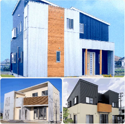 外壁 : 窯業系サイディング